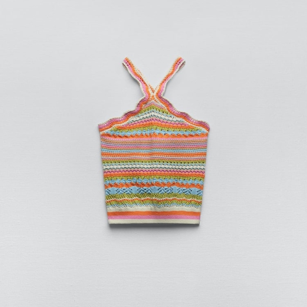Zara knit halter top NWT
